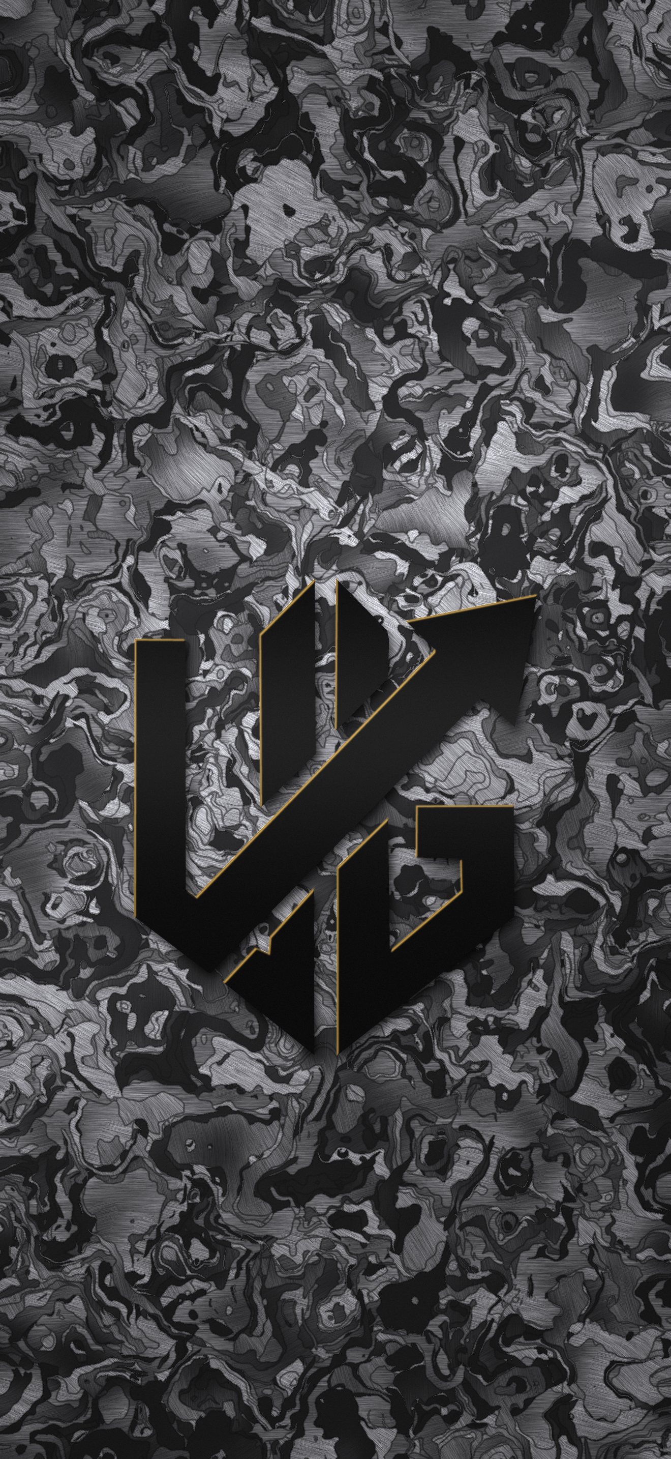 Gloss Black Gold Edge wallpaper